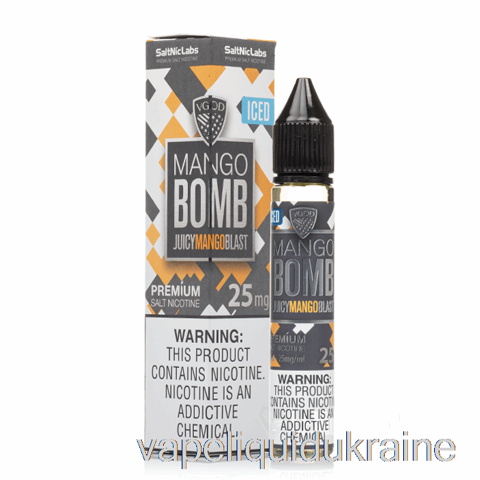 Vape Ukraine Iced Mango Bomb - VGOD Salts - 30mL 25mg